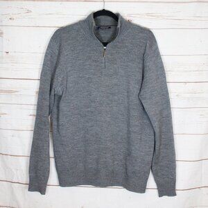 Jeremy Argyle NYC‎ Merino Wool 1/4 Zip Sweater XL